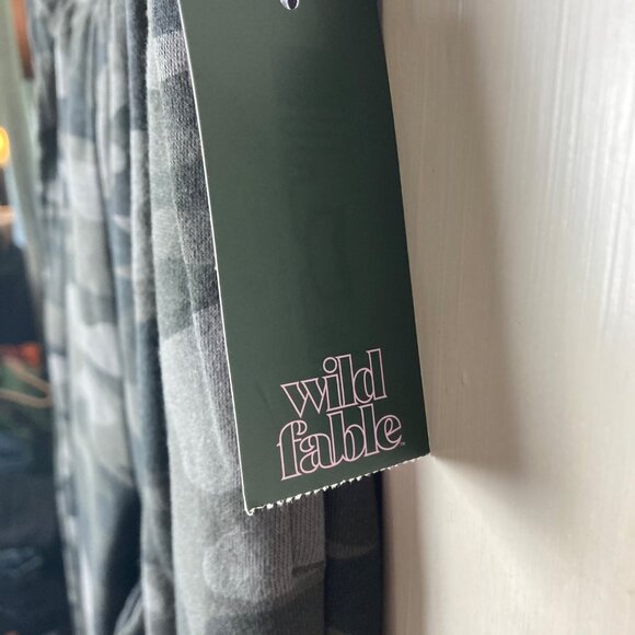 NWT Wild Fable Women Green Camo String Adjustable Jogger Sweatpants Size Medium - Picture 6 of 8